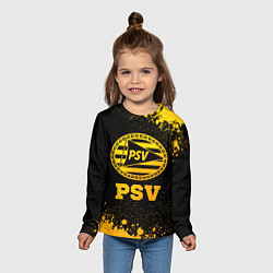 Лонгслив детский PSV - gold gradient, цвет: 3D-принт — фото 2