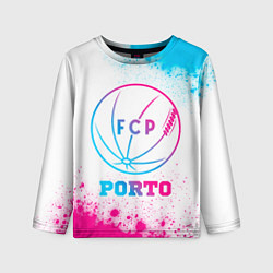 Лонгслив детский Porto neon gradient style, цвет: 3D-принт