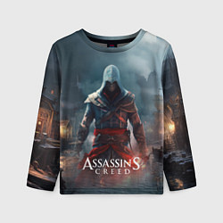 Лонгслив детский Assassins creed ночной город, цвет: 3D-принт
