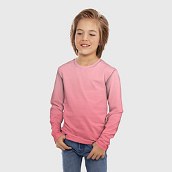 Лонгслив детский Нежный розовый градиент, цвет: 3D-принт — фото 2