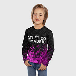 Лонгслив детский Atletico Madrid pro football посередине, цвет: 3D-принт — фото 2