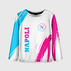 Детский лонгслив Napoli neon gradient style вертикально