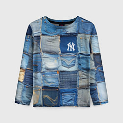 Детский лонгслив Patchwork - New York yankees baseball team