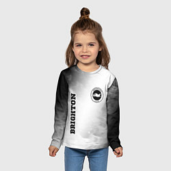 Лонгслив детский Brighton sport на светлом фоне вертикально, цвет: 3D-принт — фото 2