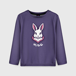 Лонгслив детский Мисс крольчиха, цвет: 3D-принт