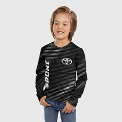Лонгслив детский Toyota sport metal, цвет: 3D-принт — фото 2