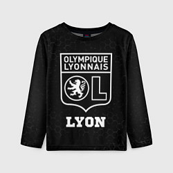 Лонгслив детский Lyon sport на темном фоне, цвет: 3D-принт