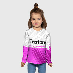 Лонгслив детский Everton pro football посередине, цвет: 3D-принт — фото 2
