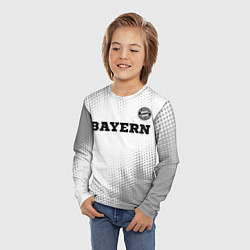 Лонгслив детский Bayern sport на светлом фоне посередине, цвет: 3D-принт — фото 2