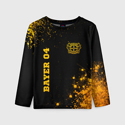 Детский лонгслив Bayer 04 - gold gradient вертикально