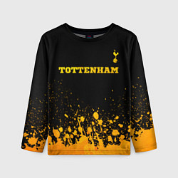 Лонгслив детский Tottenham - gold gradient посередине, цвет: 3D-принт