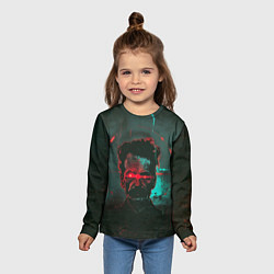 Лонгслив детский Старик со светящимися красными глазами, цвет: 3D-принт — фото 2