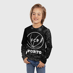 Лонгслив детский Porto sport на темном фоне, цвет: 3D-принт — фото 2