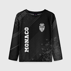 Лонгслив детский Monaco sport на темном фоне вертикально, цвет: 3D-принт
