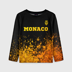 Лонгслив детский Monaco - gold gradient посередине, цвет: 3D-принт