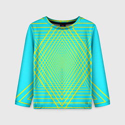 Детский лонгслив Трансформация контурных треугольников