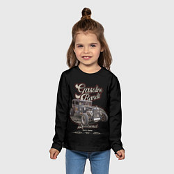 Лонгслив детский Традиционный хотрод в стиле rat, цвет: 3D-принт — фото 2