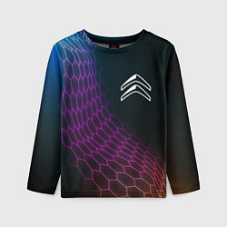 Детский лонгслив Citroen neon hexagon