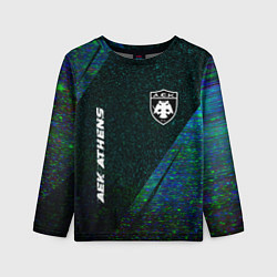Детский лонгслив AEK Athens glitch blue