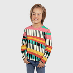 Лонгслив детский Пиянино, цвет: 3D-принт — фото 2
