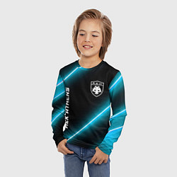 Лонгслив детский AEK Athens неоновые лампы, цвет: 3D-принт — фото 2