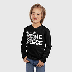 Лонгслив детский One piece - emblem, цвет: 3D-принт — фото 2