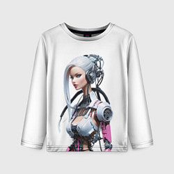 Лонгслив детский Cyber warrior Barbie - ai art fantasy, цвет: 3D-принт