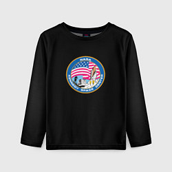 Лонгслив детский NASA usa logo, цвет: 3D-принт