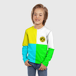 Лонгслив детский Borussia color cport, цвет: 3D-принт — фото 2