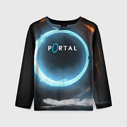 Лонгслив детский Portal logo game, цвет: 3D-принт