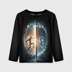 Лонгслив детский Люди в портале, цвет: 3D-принт