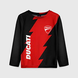 Детский лонгслив Ducati - logo