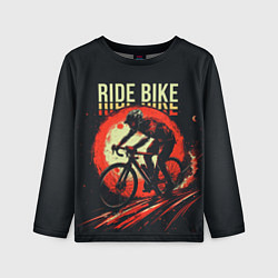 Лонгслив детский Ride bike, цвет: 3D-принт