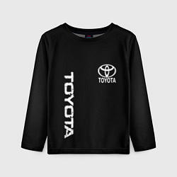 Детский лонгслив Toyota logo white steel