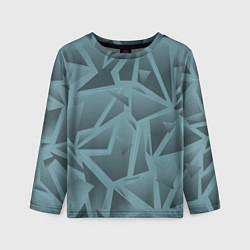Лонгслив детский Абстракция разбитое стекло, цвет: 3D-принт