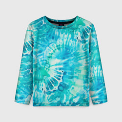 Детский лонгслив Морская абстракция аммонит