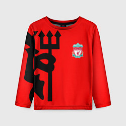 Лонгслив детский Liverpool fc sport steel, цвет: 3D-принт