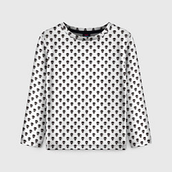 Лонгслив детский Паттерн с черепами, цвет: 3D-принт