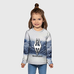 Лонгслив детский Cкайрим зима, цвет: 3D-принт — фото 2