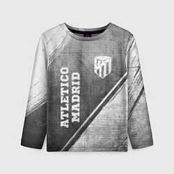 Лонгслив детский Atletico Madrid - grey gradient вертикально, цвет: 3D-принт