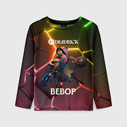 Лонгслив детский Deadlock Bebop неоновые плиты, цвет: 3D-принт