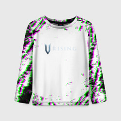 Лонгслив детский Vrising глитч краски, цвет: 3D-принт