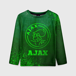 Лонгслив детский Ajax - green gradient, цвет: 3D-принт