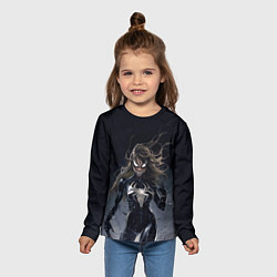 Лонгслив детский Женщина Веном, цвет: 3D-принт — фото 2