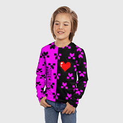 Лонгслив детский Minecraft love game, цвет: 3D-принт — фото 2