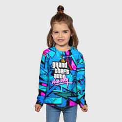 Лонгслив детский GTA vice city steel grafity, цвет: 3D-принт — фото 2