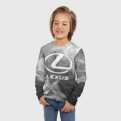 Лонгслив детский Lexus - grey gradient, цвет: 3D-принт — фото 2