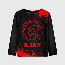 Лонгслив детский Ajax - red gradient, цвет: 3D-принт