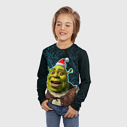 Лонгслив детский New years Shrek, цвет: 3D-принт — фото 2