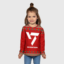 Лонгслив детский Seventeen new year, цвет: 3D-принт — фото 2